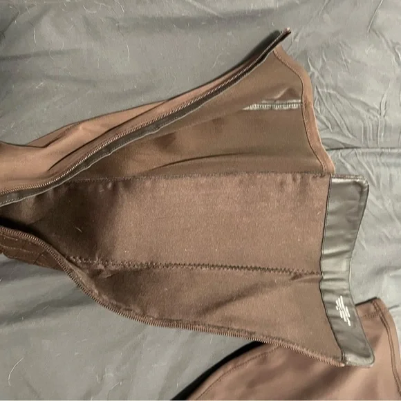 Torrid Brown Faux Leather Quilted Strappy Over Knee-High Boot Size 9W. - Picture 7 of 12